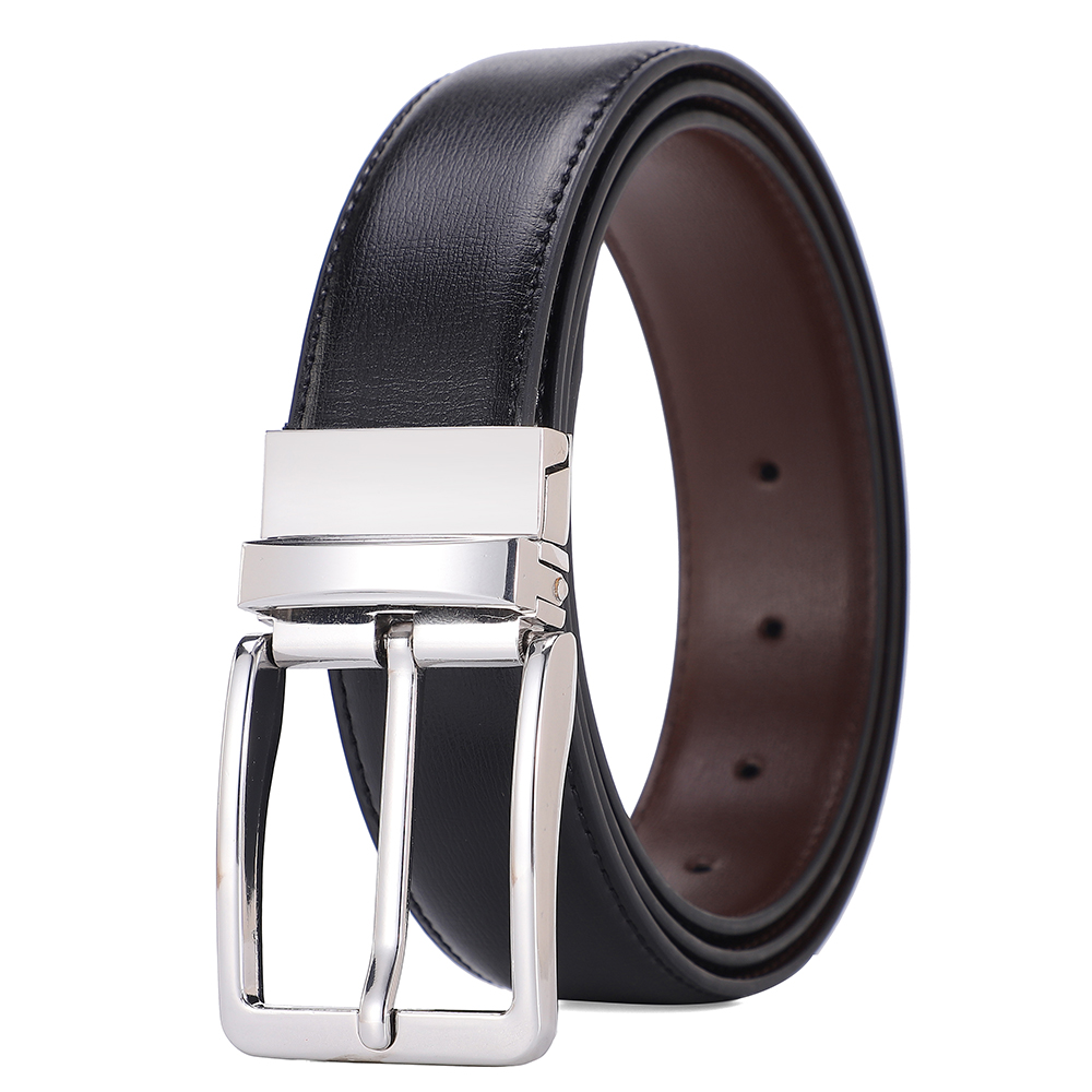 Leather Work Jeans - Cinture da uomo con fibbia ad