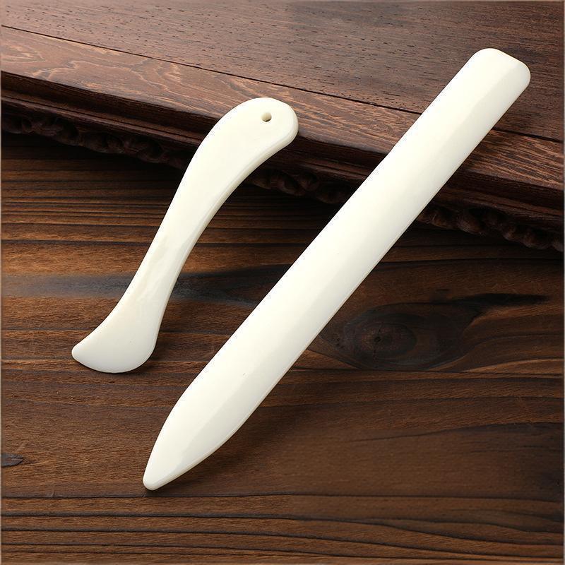 Leatherwork Tools - 2 Pezzi Piegacarte in Pelle Resistente